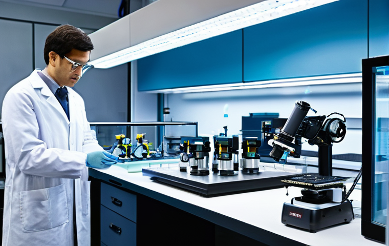 양자광학의 산업적 활용 - **Prompt:** "A highly advanced medical diagnostic lab scene, featuring a patient undergoing a non-in... 양자광학의 산업적 활용 - **Prompt:** "A highly advanced medical diagnostic lab scene, featuring a patient undergoing a non-in...