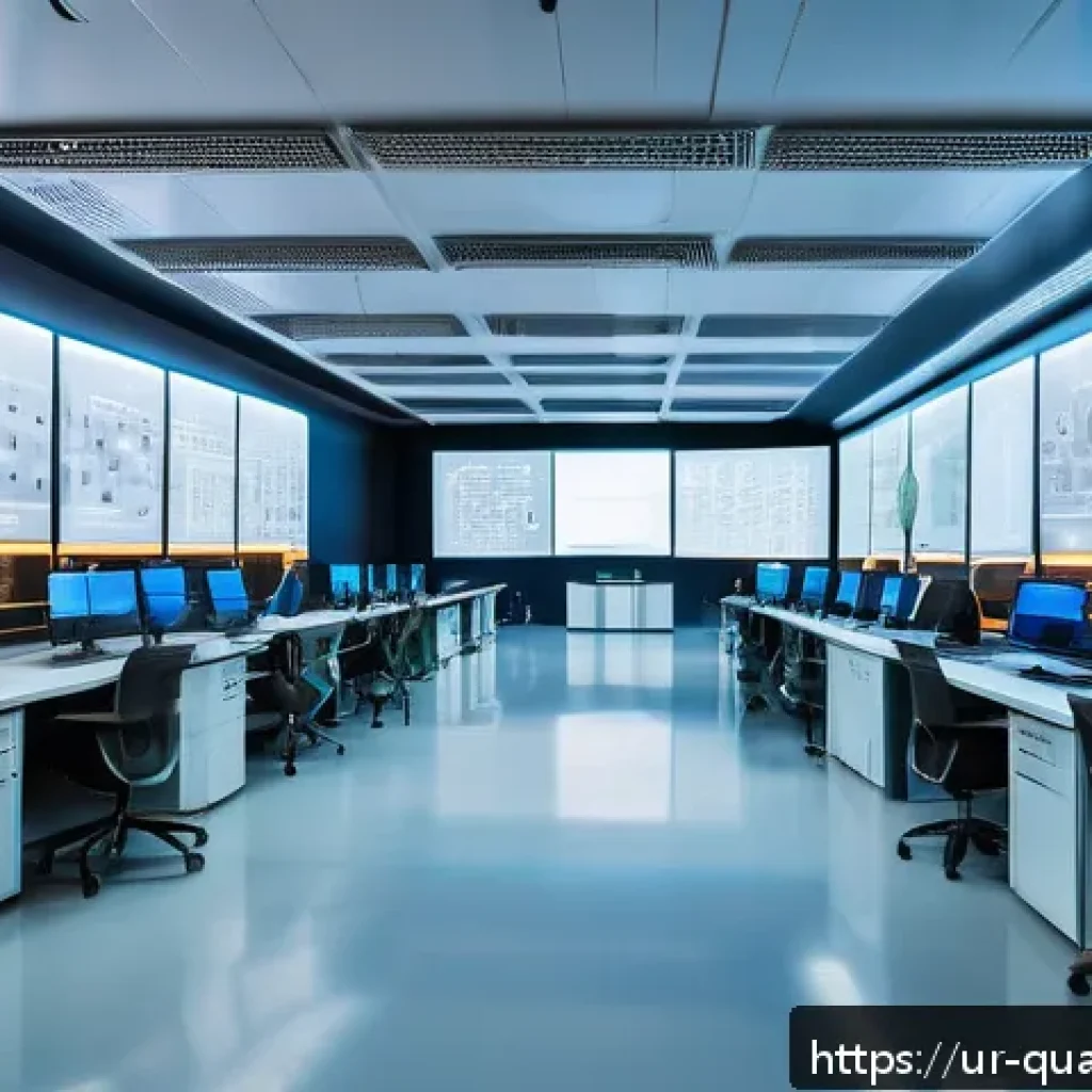 양자컴퓨터와 고급 계산 - A futuristic quantum computing laboratory in Islamabad, Pakistan, showcasing scientists of diverse b...