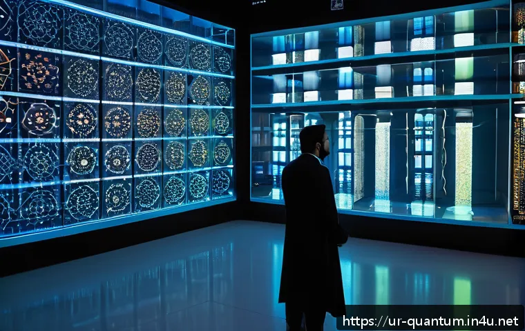 양자컴퓨터 관련 글로벌 협력 - A futuristic quantum computing laboratory scene in Pakistan, featuring diverse scientists wearing tr...